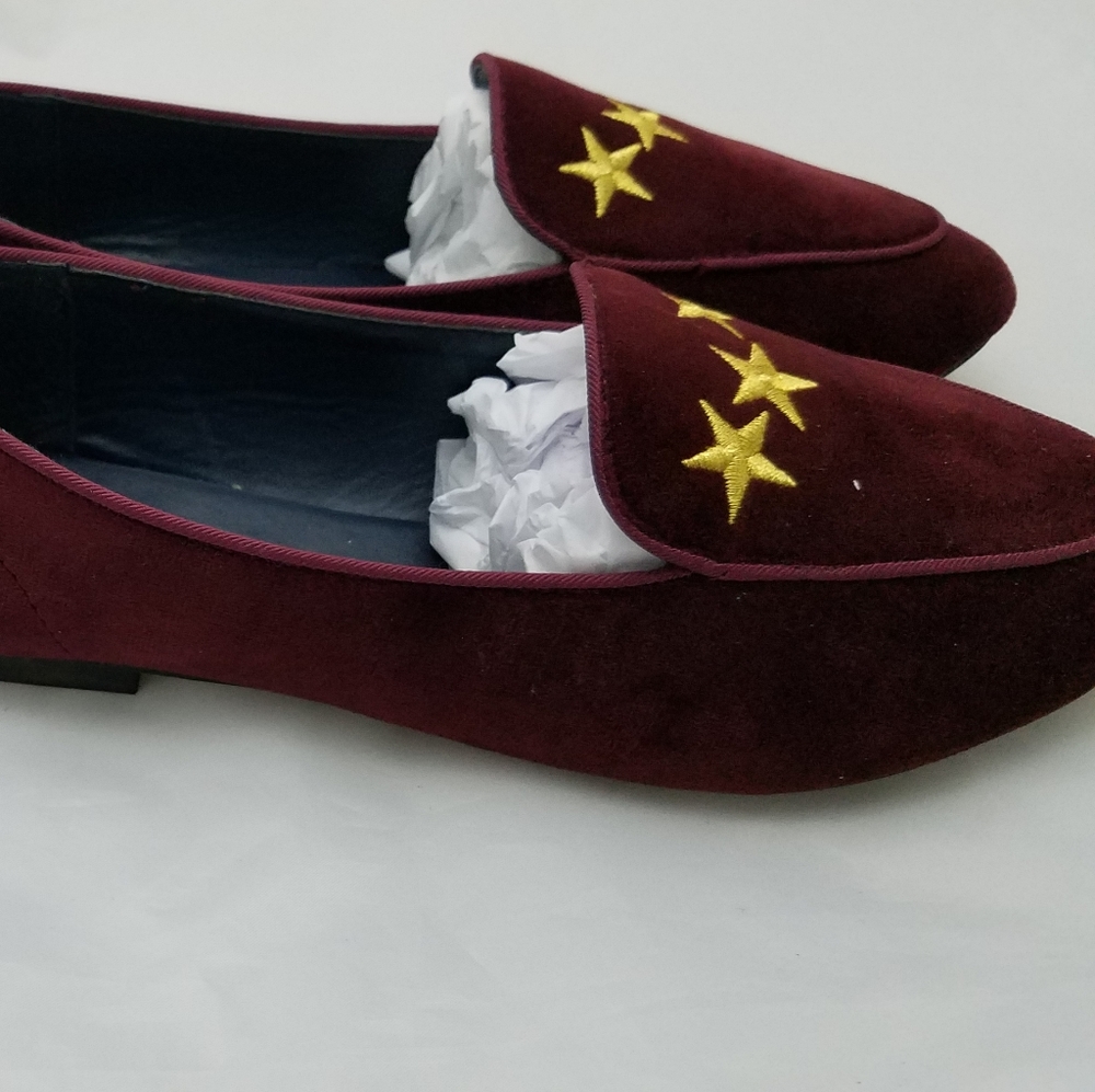 Nautica velvet loafers maroon - Picture 3 of 4